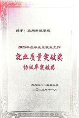 学院2025年获就业质量突破奖...